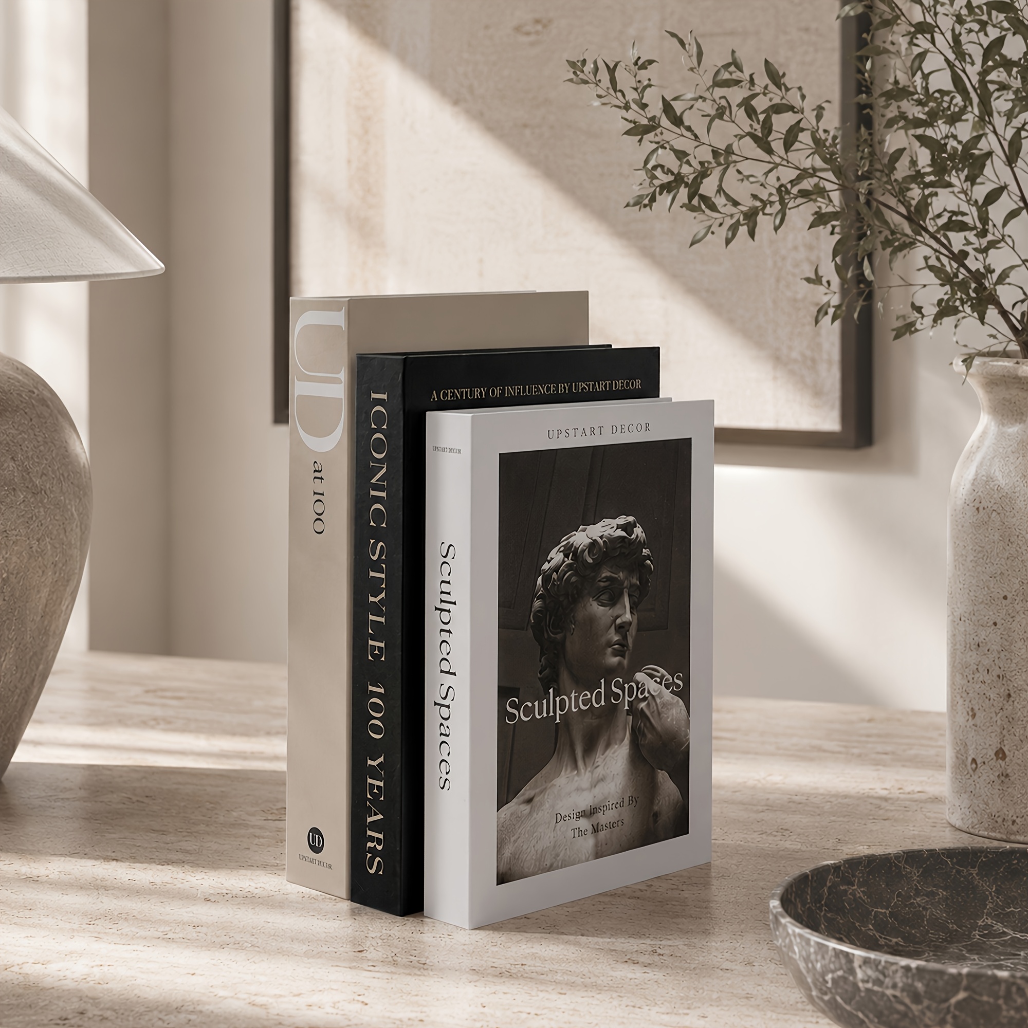 TEMU Set Of 3 Medieval-modern Decorative Books, Aesthetic Books For Coffee Table, Bookshelf, And Mantel Decoration, Minimalist Home Decor Fake Books,