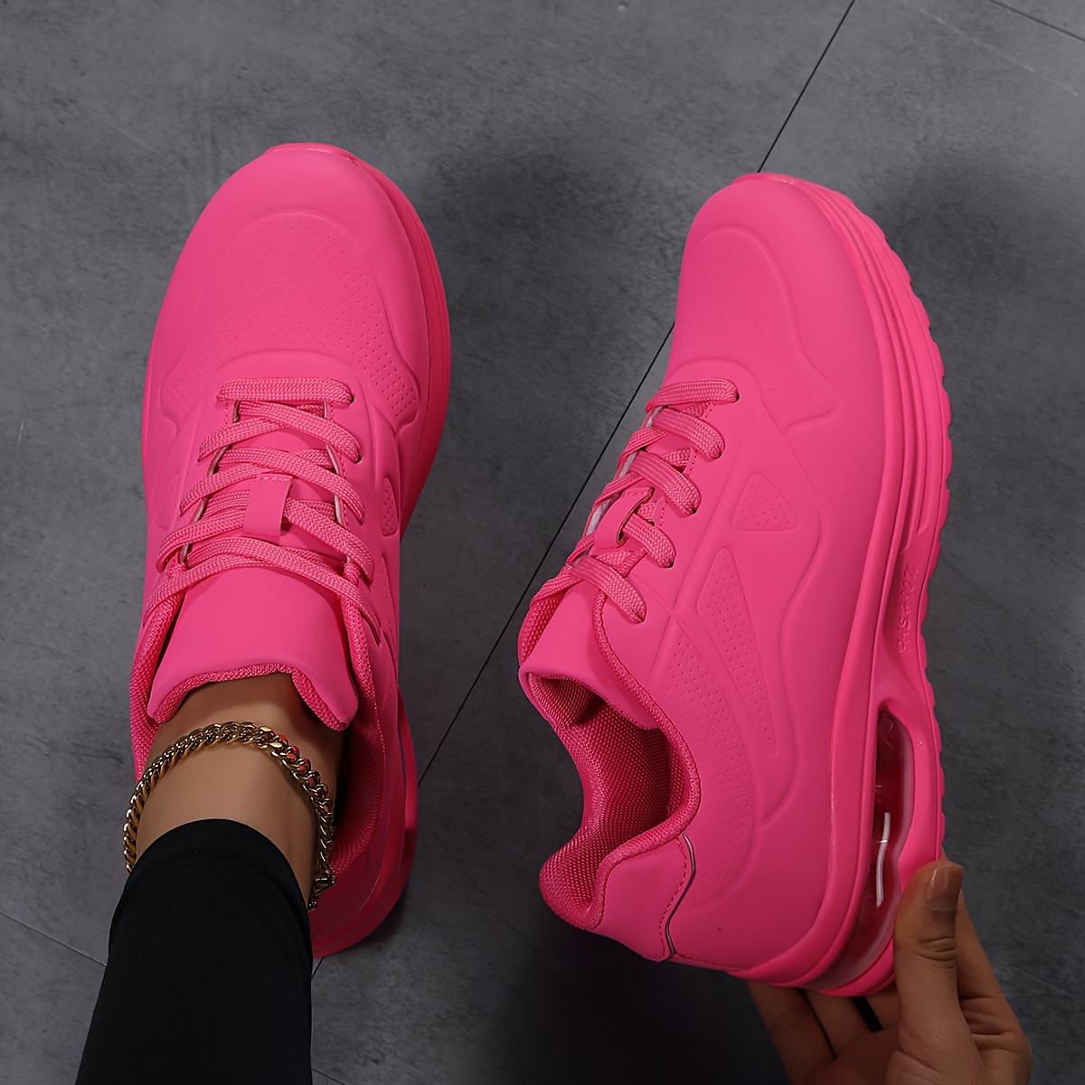 Image of Women's Athletic Casual Shoes Air Cushion Shock Absorption Lightweight Running Shoes Fashion Versatile Travel Shoes Hiking Outdoor Women Shoes, Sneakers