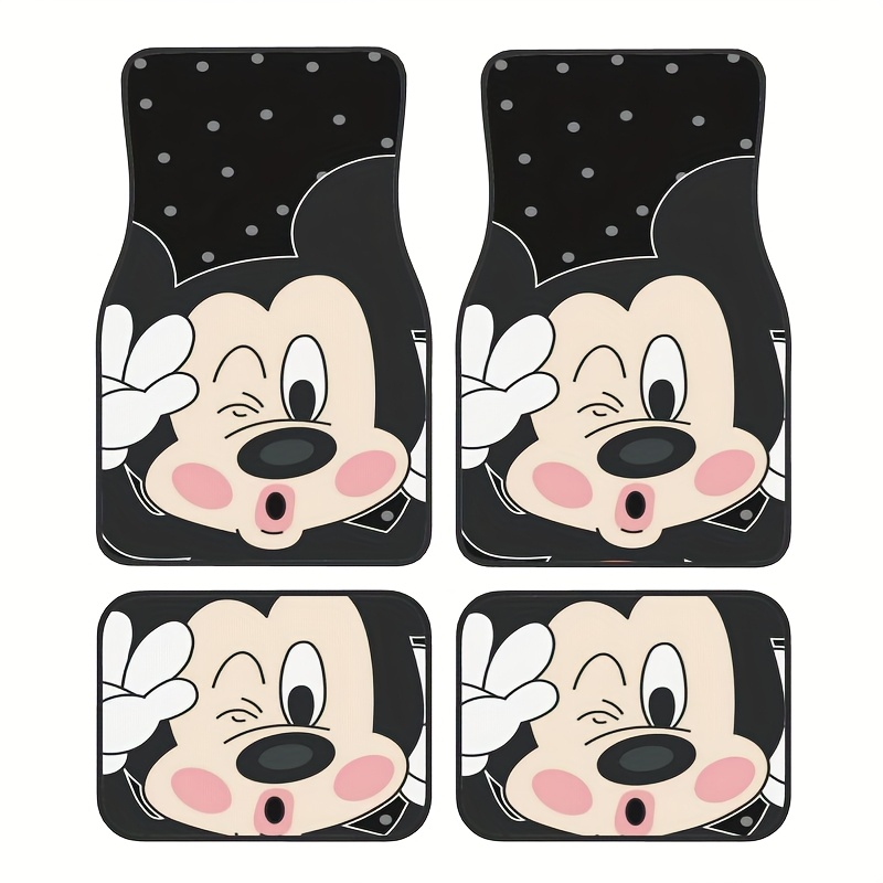 TEMU 4pcs, Cartoon Theme Car Floor Mats Set, Dirt-resistant Floor Mats, Non-slip Car Mats For Cars, Trucks And Suvs