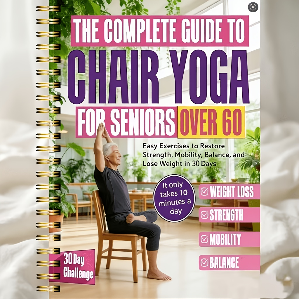 TEMU Chair Yoga Strategy: Challenge | Easy Low- Exercise To Restore Strength, Flexibility, Balance And Weight Loss | Gentle Sitting Yoga Exercise For