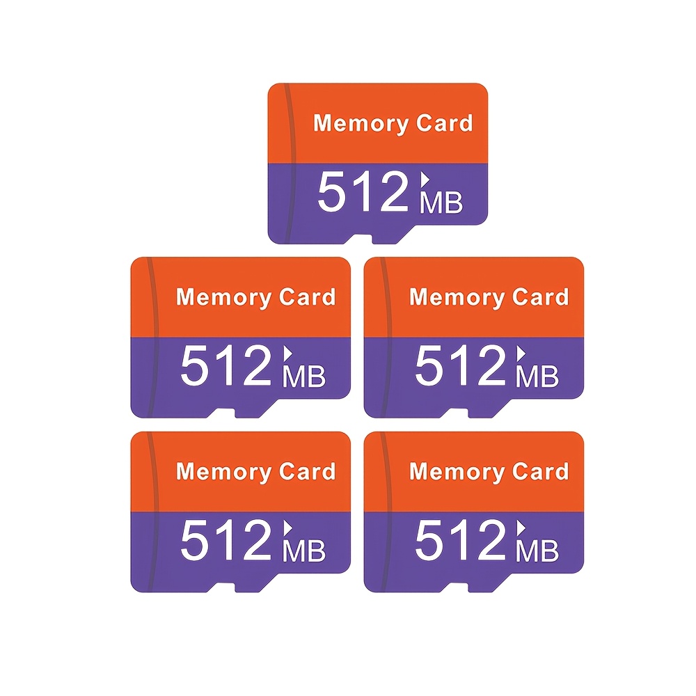 Image of 10pcs/5pcs Memory Card 128mb/256mb/512mb With Sd Card Adapter, High Speed Flash Tf Card, Micro Card For Tablet, Camera, Mobile Phone, Laptop, Pc, Car Audio, Gam