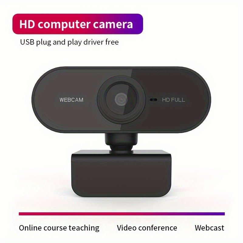 

1080p High- Usb Computer Webcam With Microphone - Ideal For Voice Calls, Conferences, Classroom Use, And Video Recording