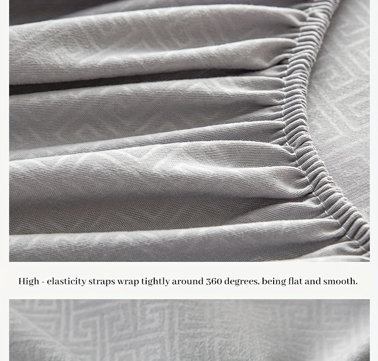 3pcs luxury fitted sheet   fitted sheet two pillowcases pillow inserts not included brushed velvet embossed mattress cover 100 polyester soft and comfortable light beige friendly bedding multi size thickened mattress protector suitable for home   hotel machine washable bed covers thanksgiving gift Product details 13