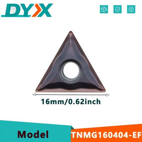 10/20 piezas plaquitas de torneado de tnmg160404-ef tnmg331, plaquitas para torno de torneado externo tnmg1604-ef, herramientas de torneado para máquina cnc para material endurecido y