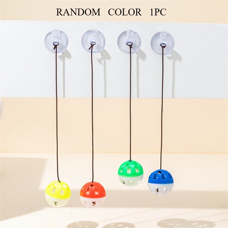 1pc Random Toy With Suction Cup And Rope, Suitable For Indoor Play And Pet Training, Perfect For Small Animals Like Hamsters, Rabbits, Hedgehogs, And Other Pets - A Must-have Accessory For