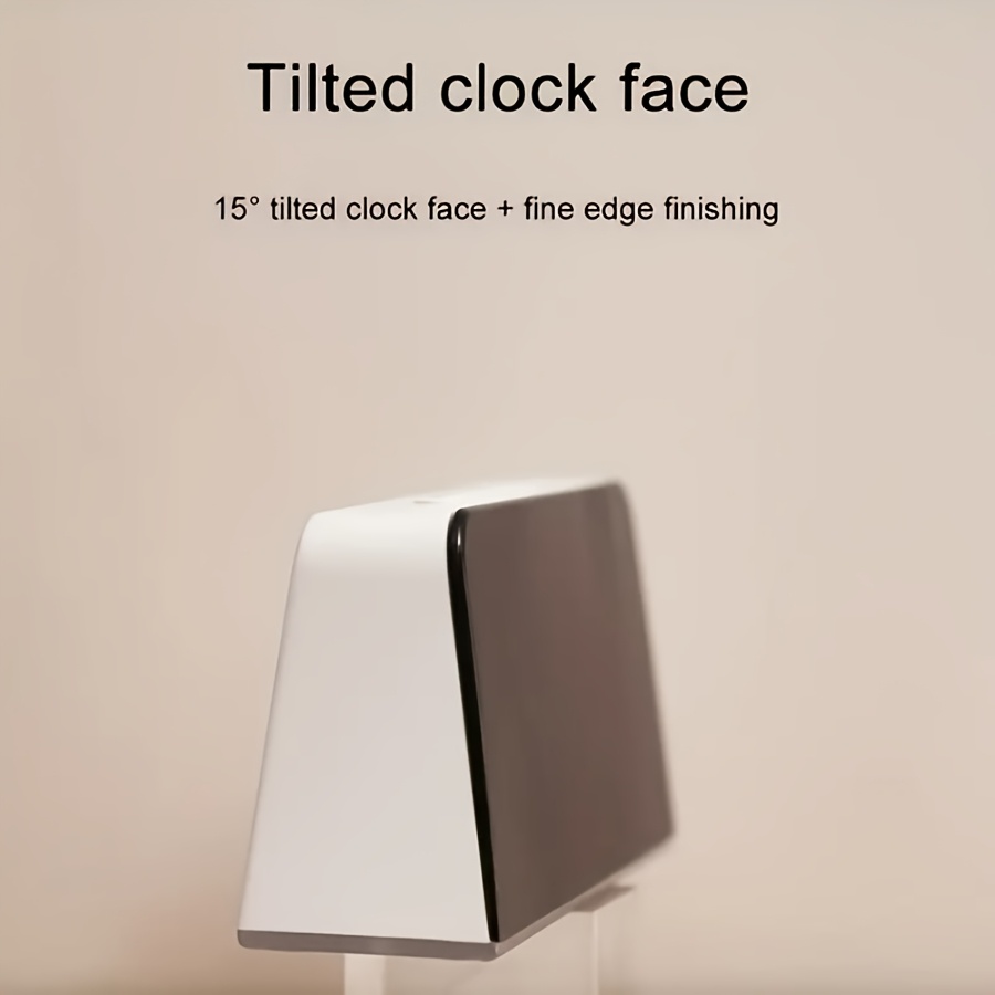 1  function digital alarm clock with adjustable brightness date display usb power stylish rectangular design for home decor holiday gifts details 7