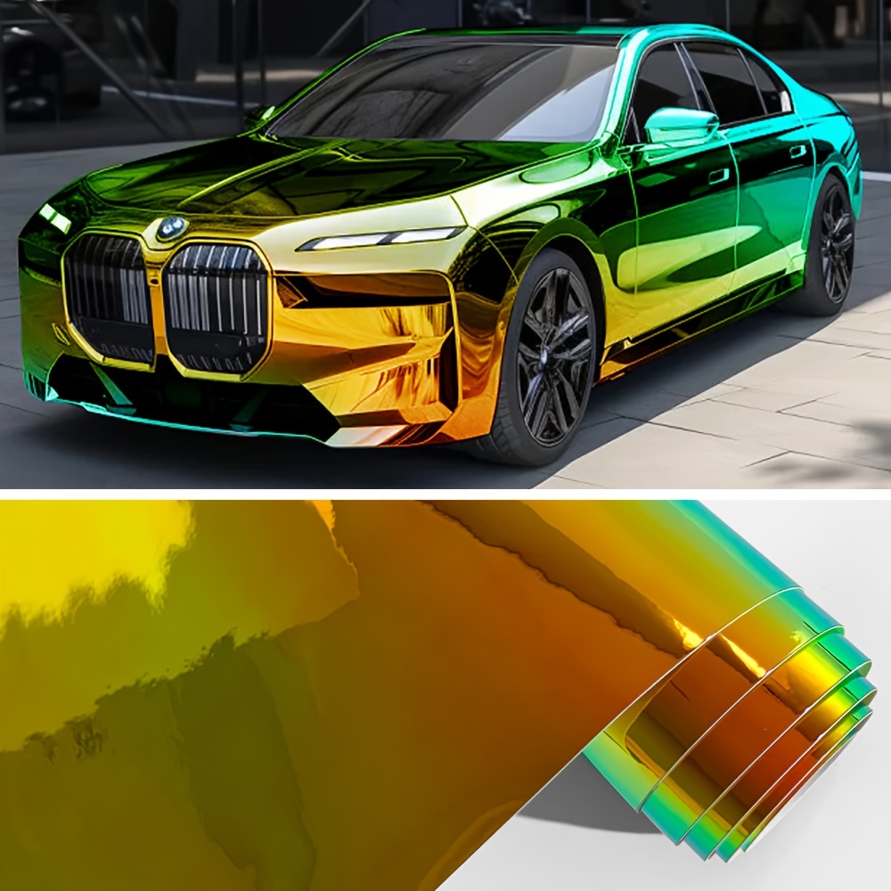 

Cheshjong Rainbow Chameleon Car Wrap - Copper Electroplated Vinyl, Scratch-resistant & Color-changing Film For Exterior And Interior Decoration