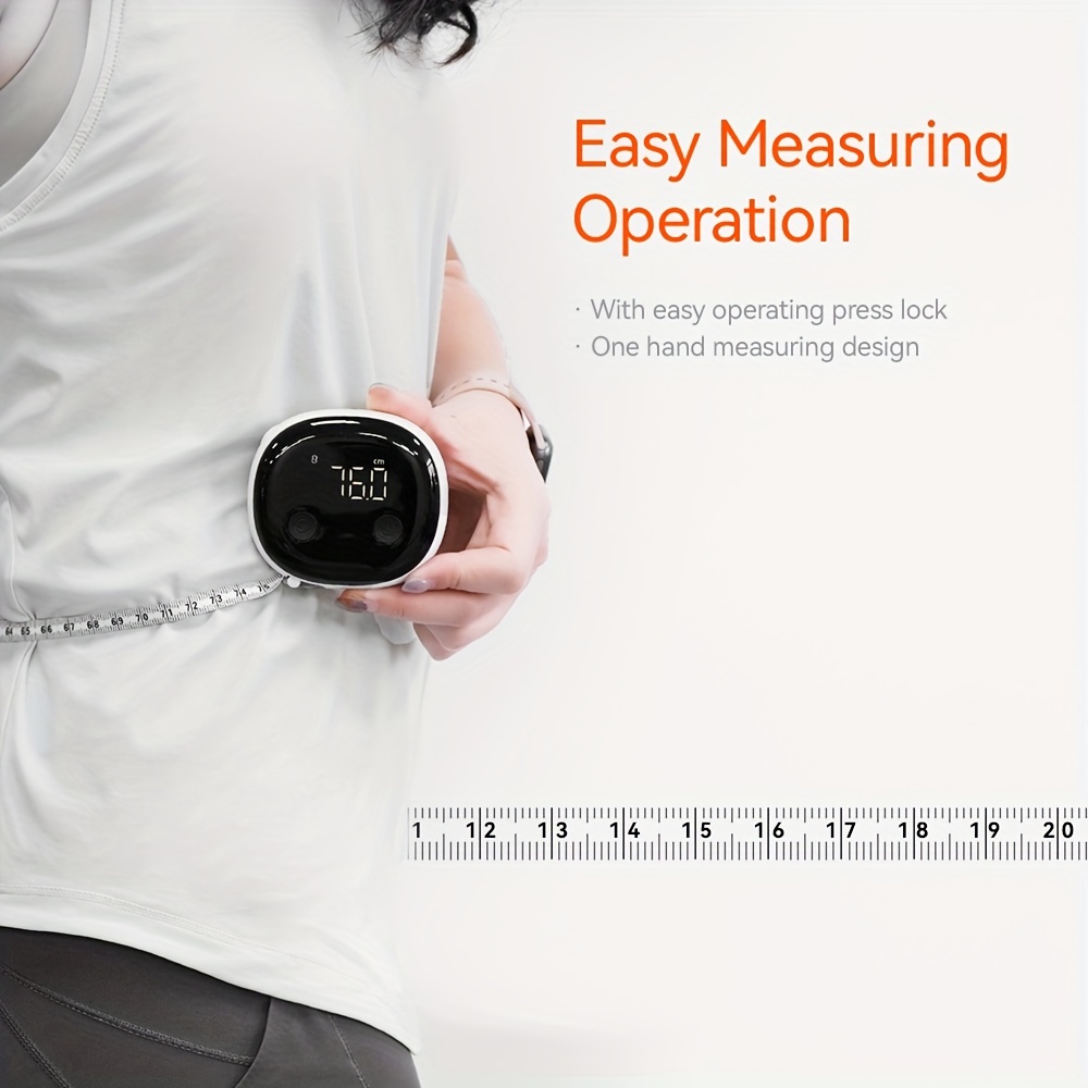 Accurate Smart Body Measuring Tape - Measurement Display