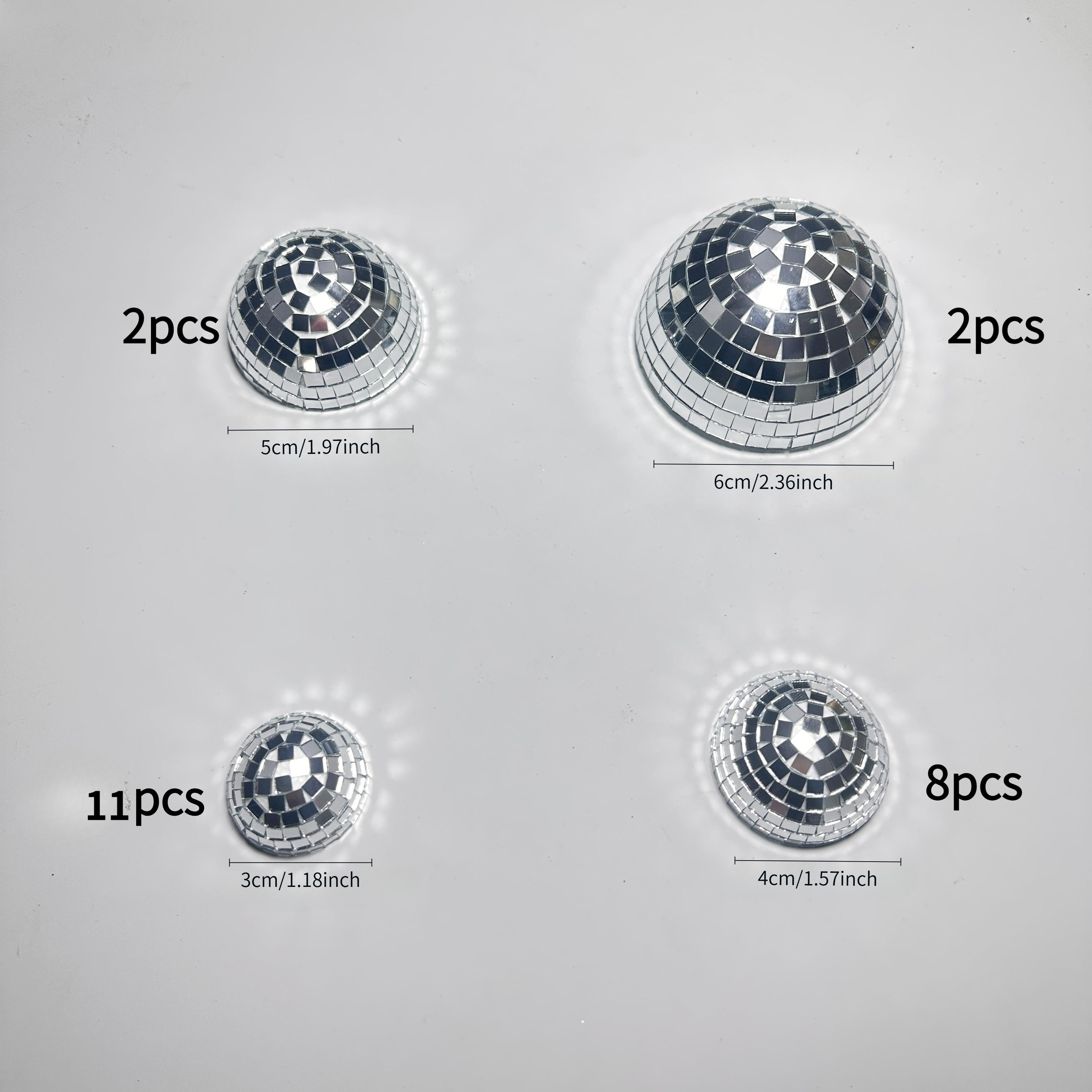 23pcs Disco Ball Wall Decor Set - With Adhesive Backing, Shiny Disco Balls - Wall Decoration - Disco Decor - Party Decorations