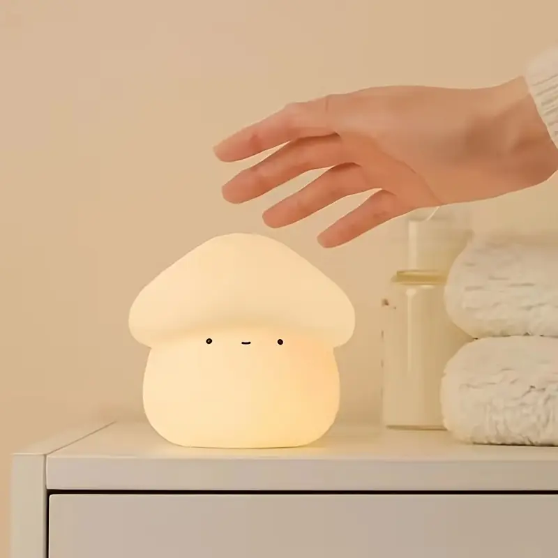 mushroom led night control rechargeable battery powered table lamp for home outdoor use Product details 5