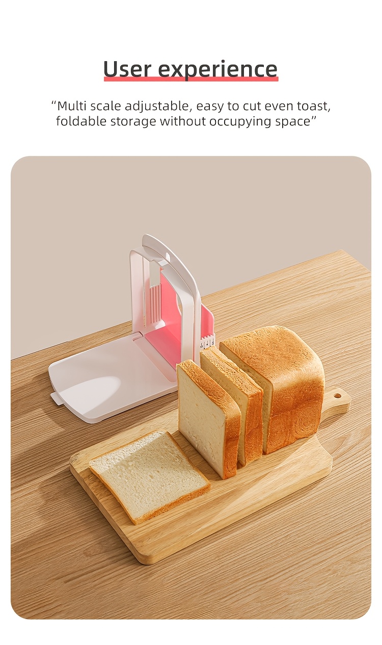 1pc japanese manual bread slicer adjustable thickness square blade non electric handheld bread cutter for   toast sandwich slicing details 1