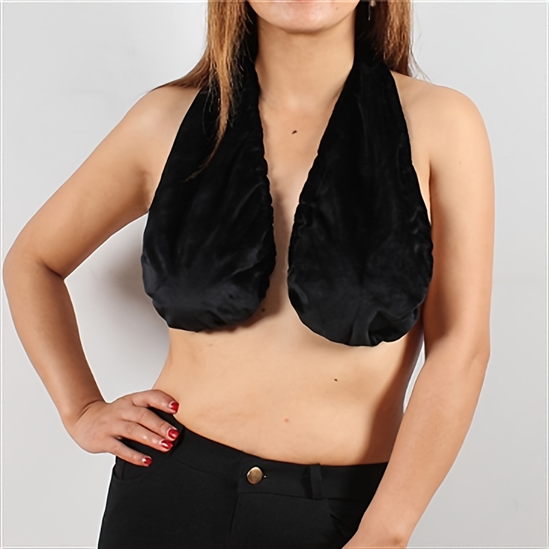 

Contemporary Polyester Halter Neck Towel Bra, Wrap Chest Nursing Towel, Woven Lightweight Towel With - 80gsm