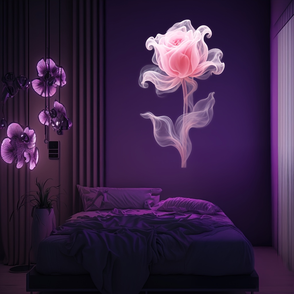 floral pattern projection light features three interchangeable patterns   and pink its a decorative ceiling light a portable usb gadget that rotates 360 and a creative holiday gift     a romantic atmosphere Product details 2