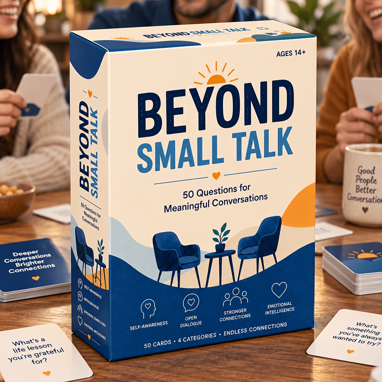 TEMU : 50 questions pour des significatives - Jeu de cartes pour démarrer une conversation pour les familles, amis, couples et groupes - Questions