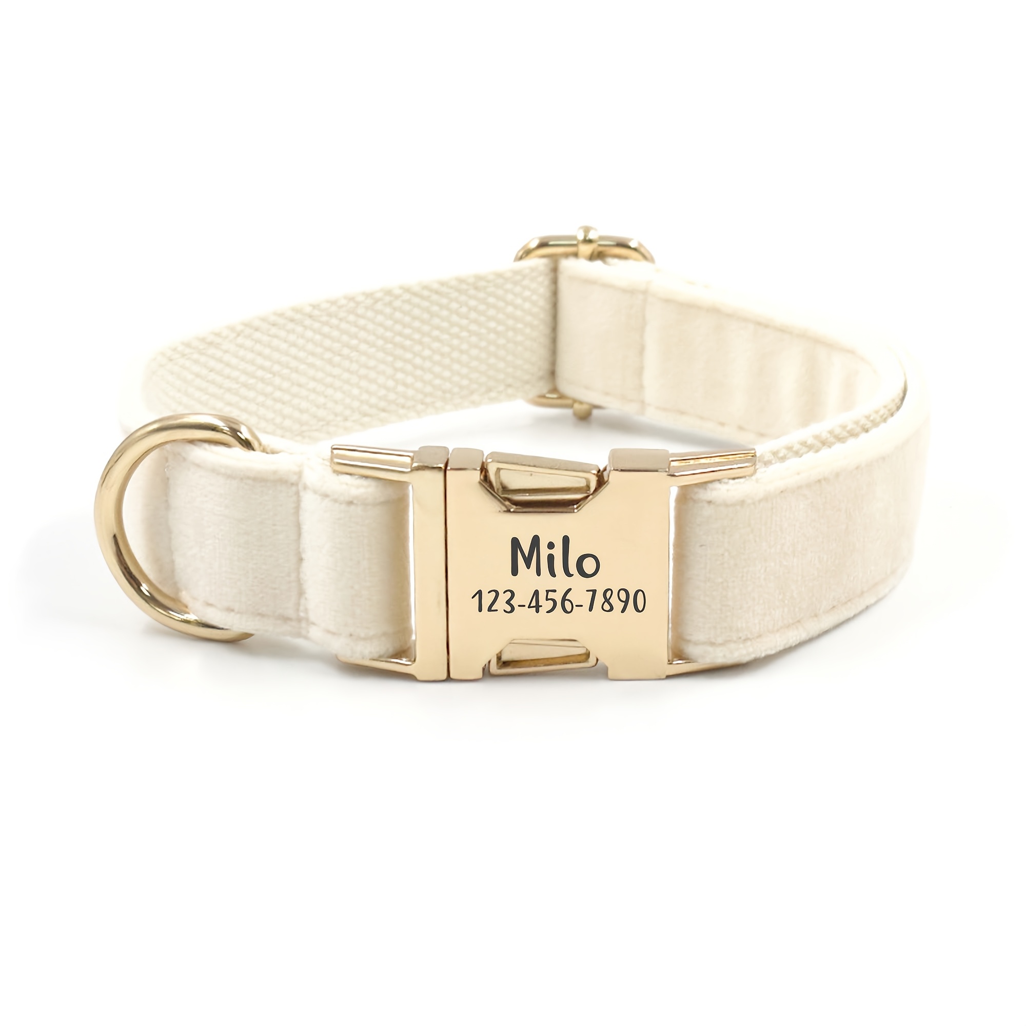 TEMU Dog Collar Personalized - With Personalized Id Tag, Customize And Owner Information, Comfortable And Smoothtactile Feel, Dog Collars For Medium