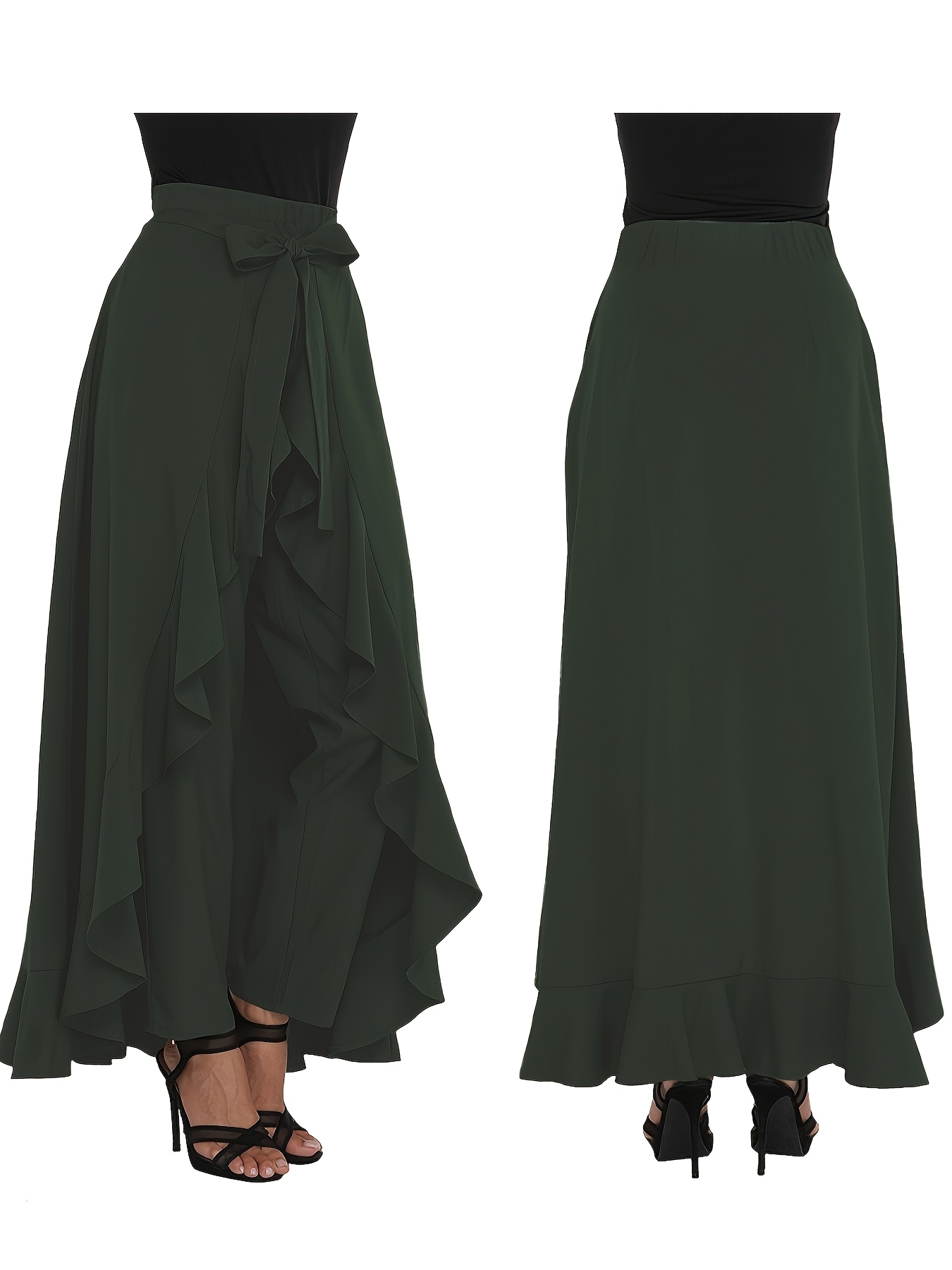 IVE レイ着用★ILLIGO Ruffle color block skirt pants Amazon.com: boruizhen Girls Leggings with Skirt Soft Kids