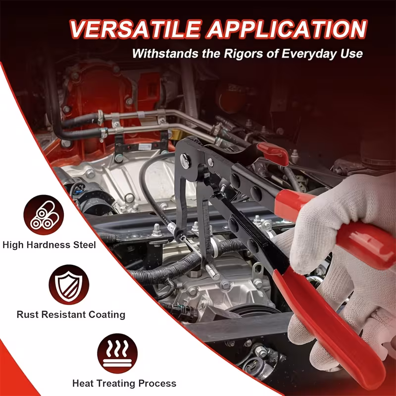 3 4 16 17pcs hose clamp set long handled hose clamp tool remover suitable for water pipes and car radiator coolant hose clamp removal and installation tool kit hose clamp set radiator hose clamp pliers high quality hose clamp set Product details 2