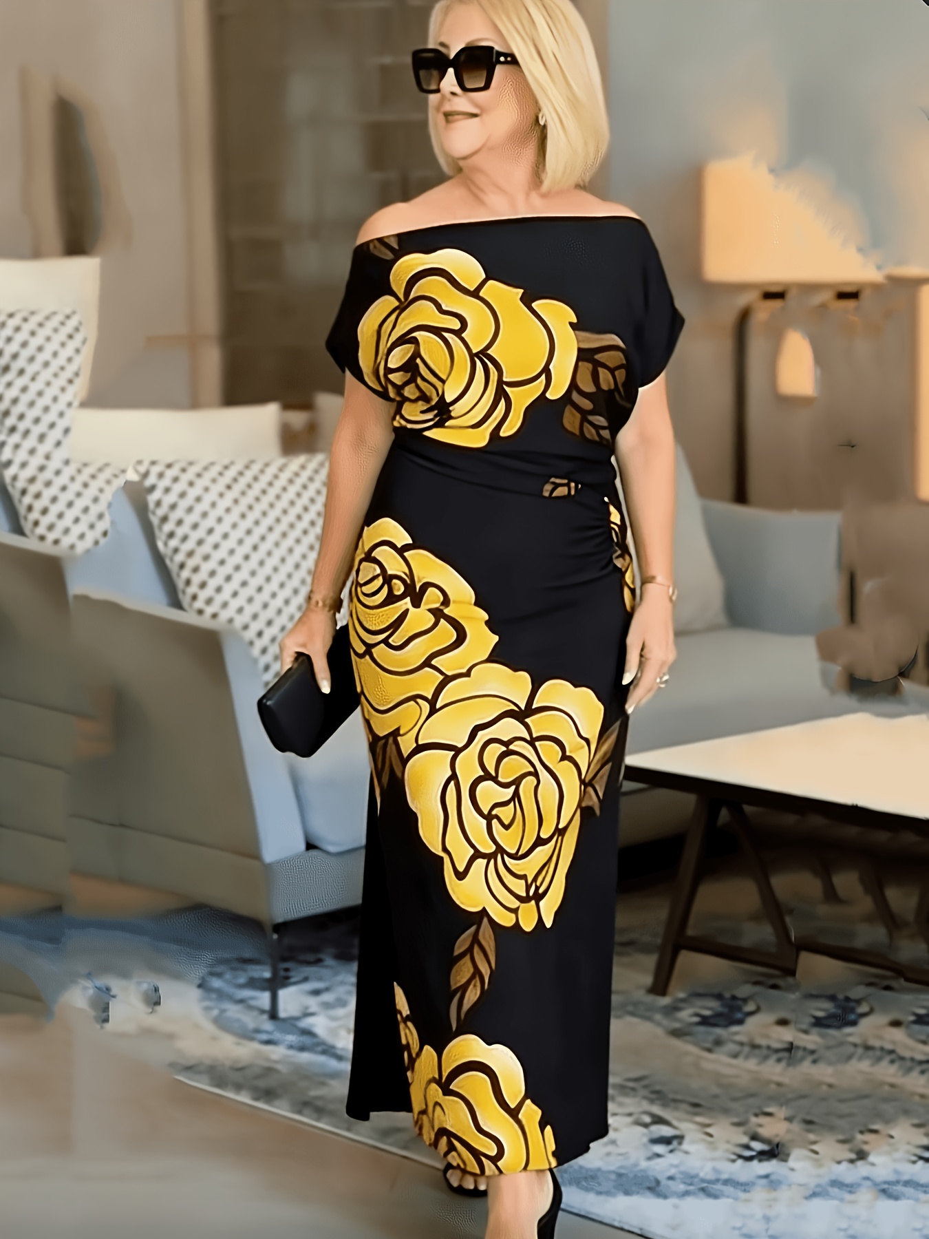 strapless open back dress Modal One-Shoulder Shapewear Maxi | Built-In Slimming