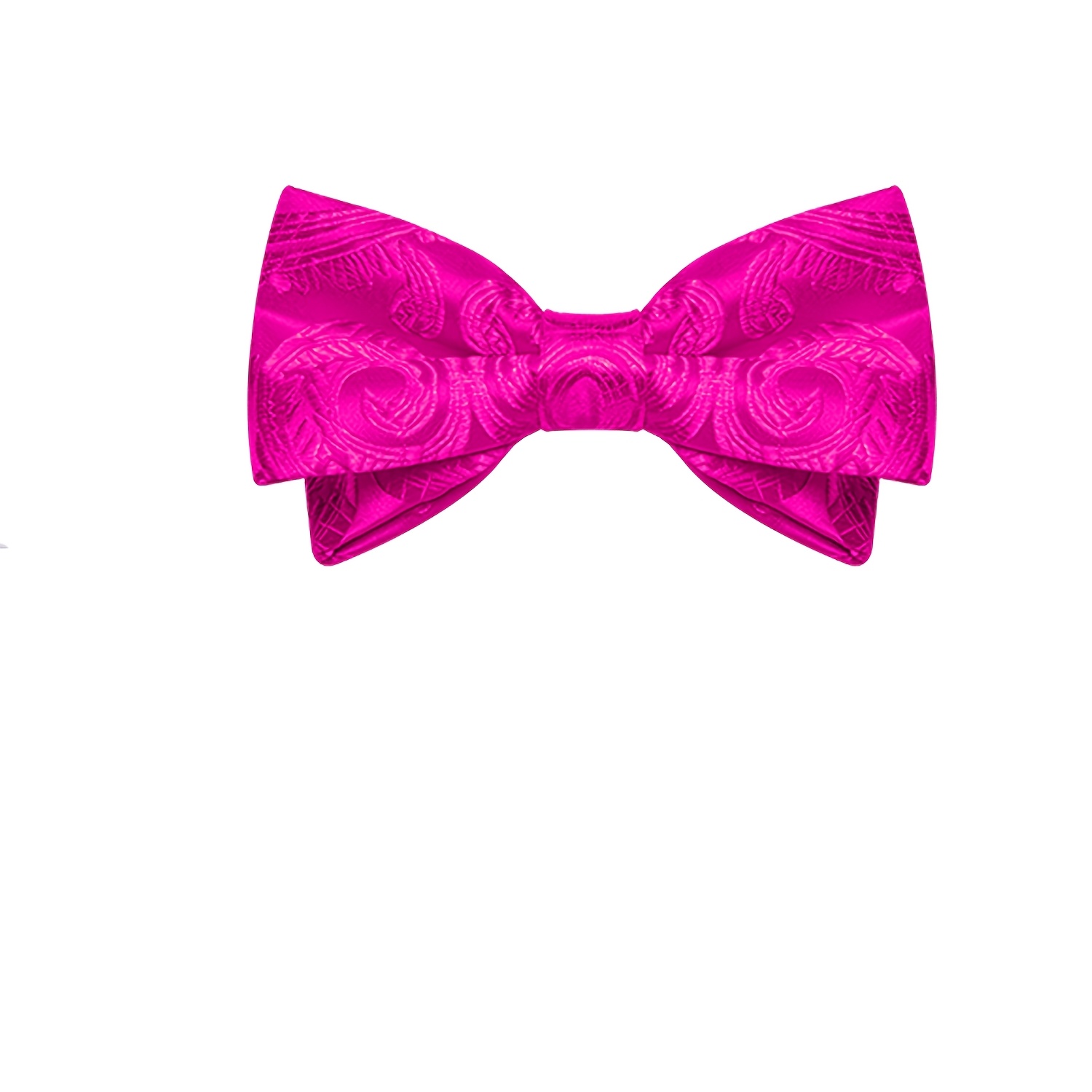 Fuchsia Jacquard Men's Bow Tie | Business Formal, Luxury Additions For Weddings & Banquets, Hand Wash Or Clean, Brand