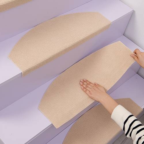 16pcs removable outdoor stair step mat self anti slip carpet safety protection suitable for pets