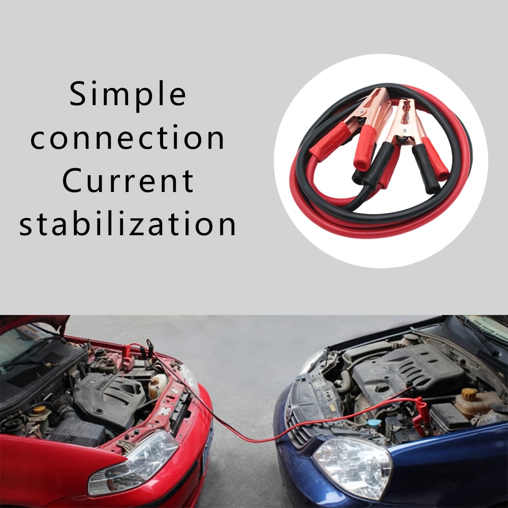 500A Car Power Jump Starter Cable, Vehicle Emergency Ignition Wire, Car Battery Connection Power Line, Without Battery