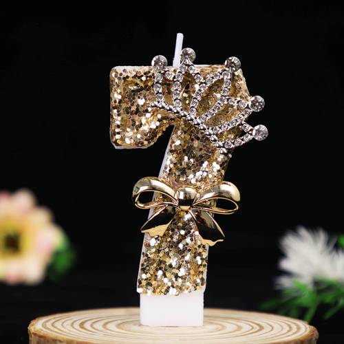 1 birthday candle with number 0 9 creative bow decoration halloween and christmas party candle essential holiday celebration supplies