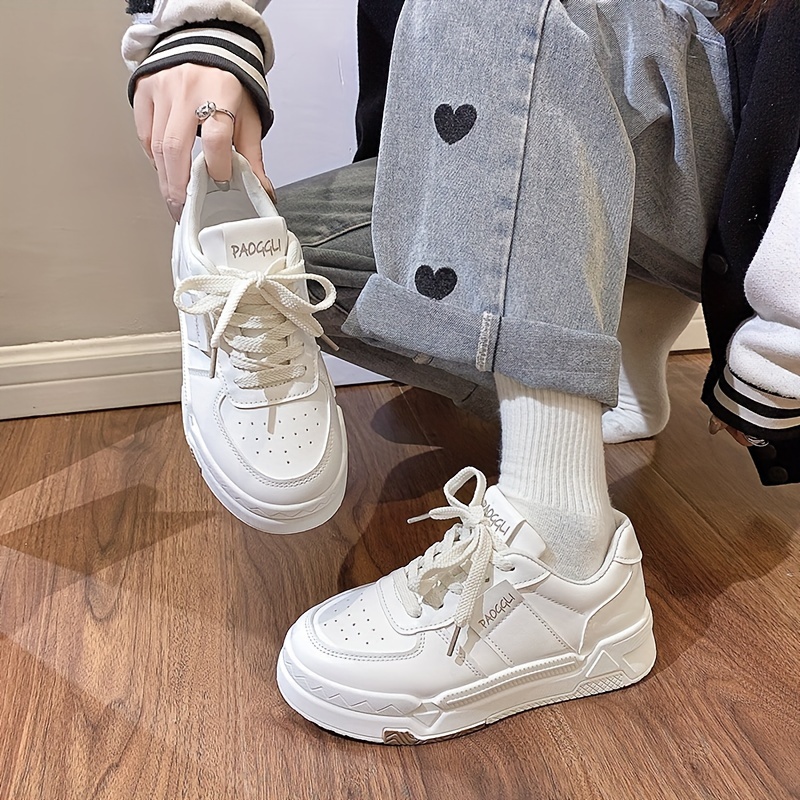 Zapatos Blancos Tenis De Tela De Moda Zapatos Blancos Tenis De