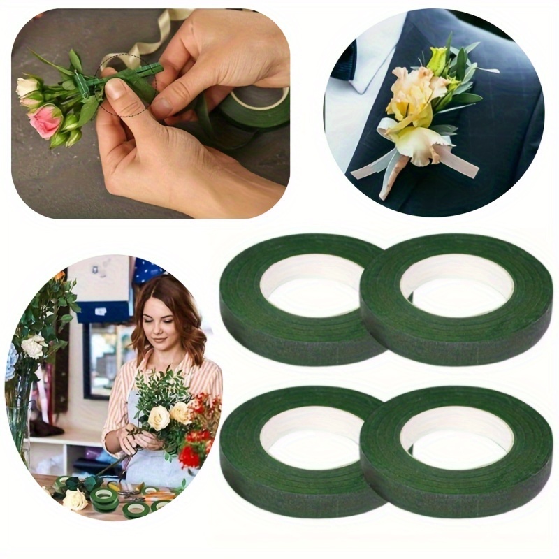 200 Pcs Floral Stem Wire 14 Gauge 15.75 Inches Length, Green Floral Wire,  Floral Paper Wrapped Wire For Flower Making, Diy Floral Arrangements And  Tio