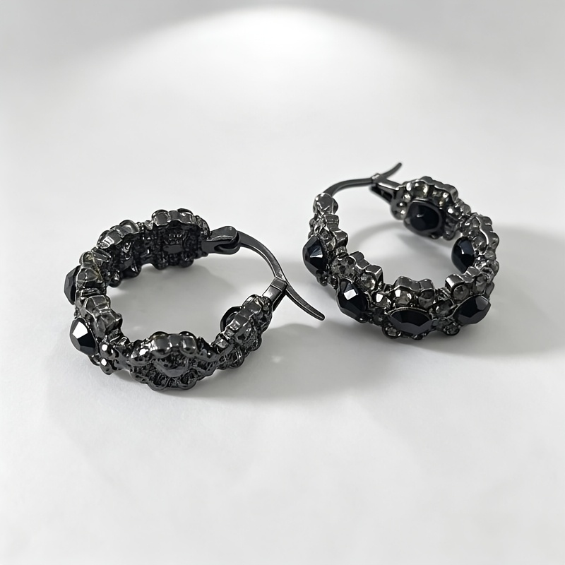 TEMU Un par de aretes de estilo gótico vintage, elegante estilo adecuados para hombres y mujeres como accesorios para fiestas y banquetes, regalo de