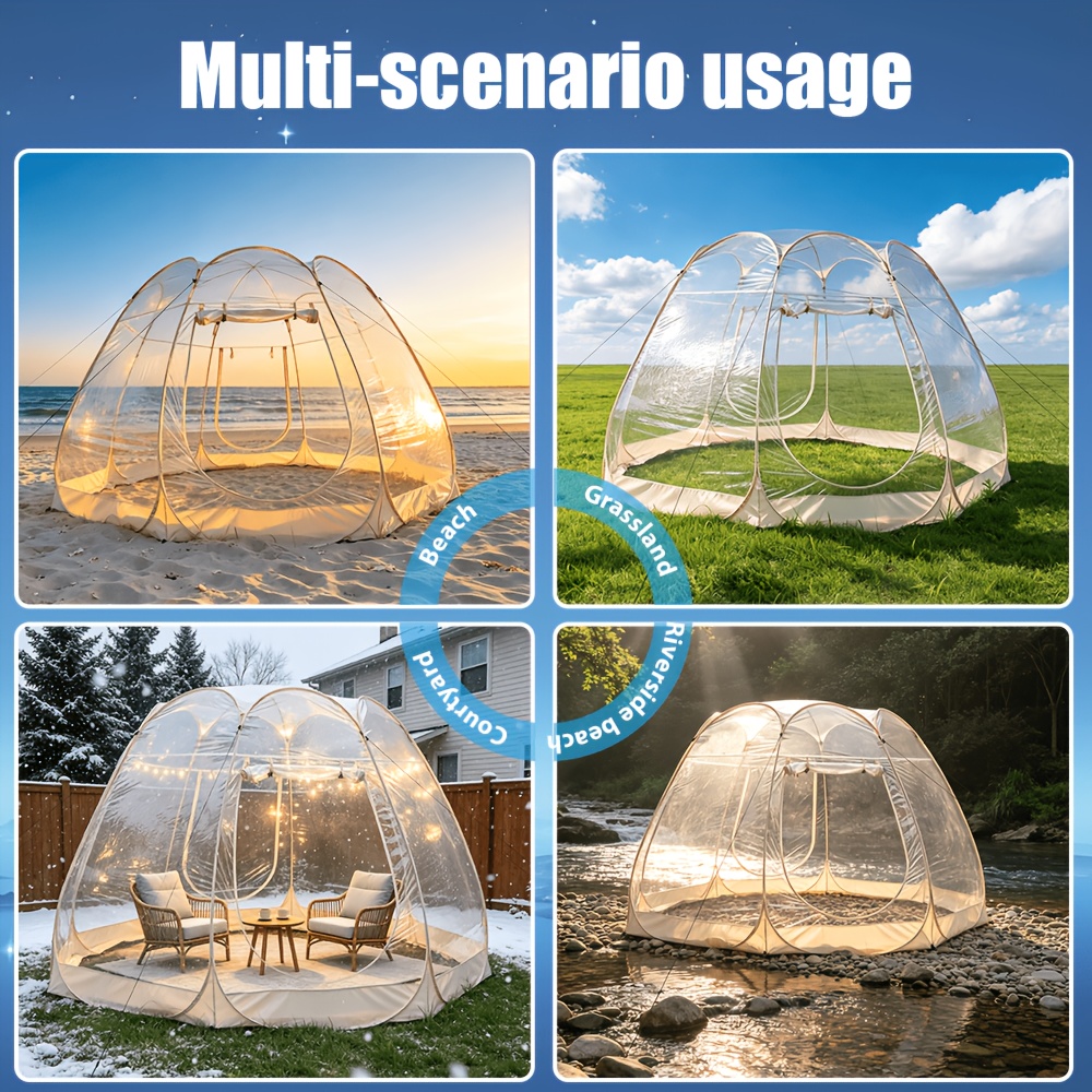 Instant Pop-Up Transparent Bubble Tent
