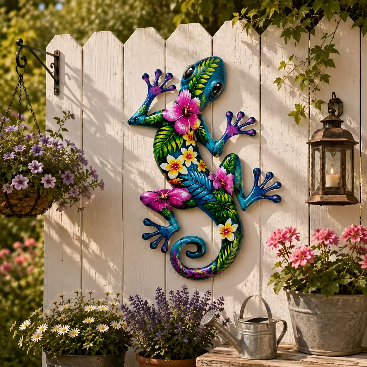 TEMU [3d] [3d] 1 Large , Creative Metal Wall Art Decoration (17 Inches), Metal , Suitable For Indoor And Outdoor Decoration, Home, Outdoor Garden,