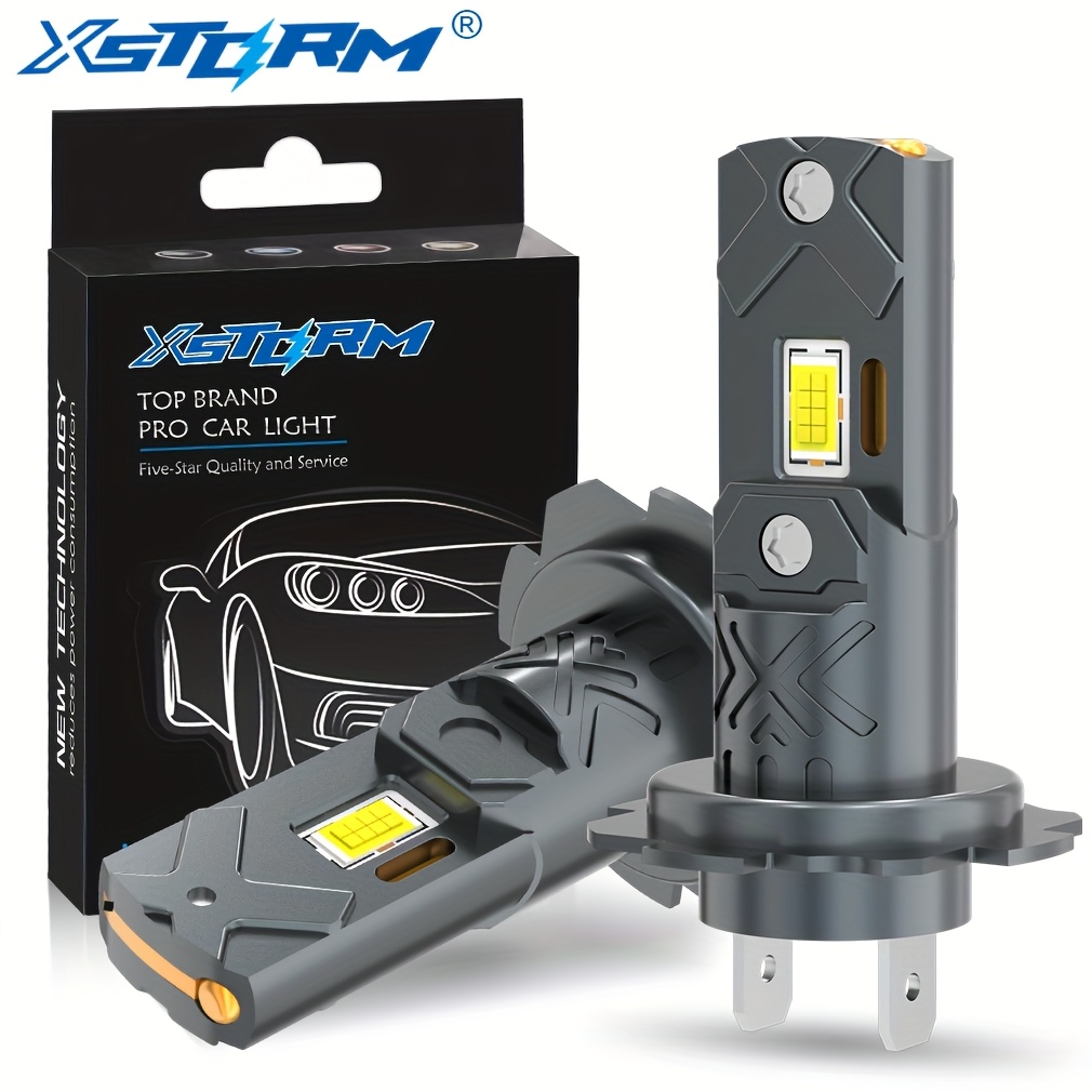 

Xstorm 2pcs H7 Led Headlight Bulbs - Mini Fanless Design, 20,000 , 6500k White Light, , Fit For Cars, And Safety, Xstorm