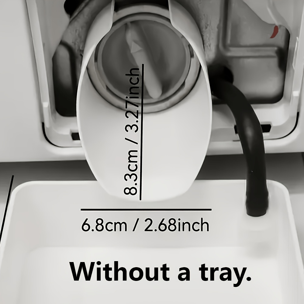 TEMU Front-loading Washing Machine Special Drainage Accessory, Filter Guide Anti-overflow Guide Pipe (without Water Tray), Easy Replacement. Precise