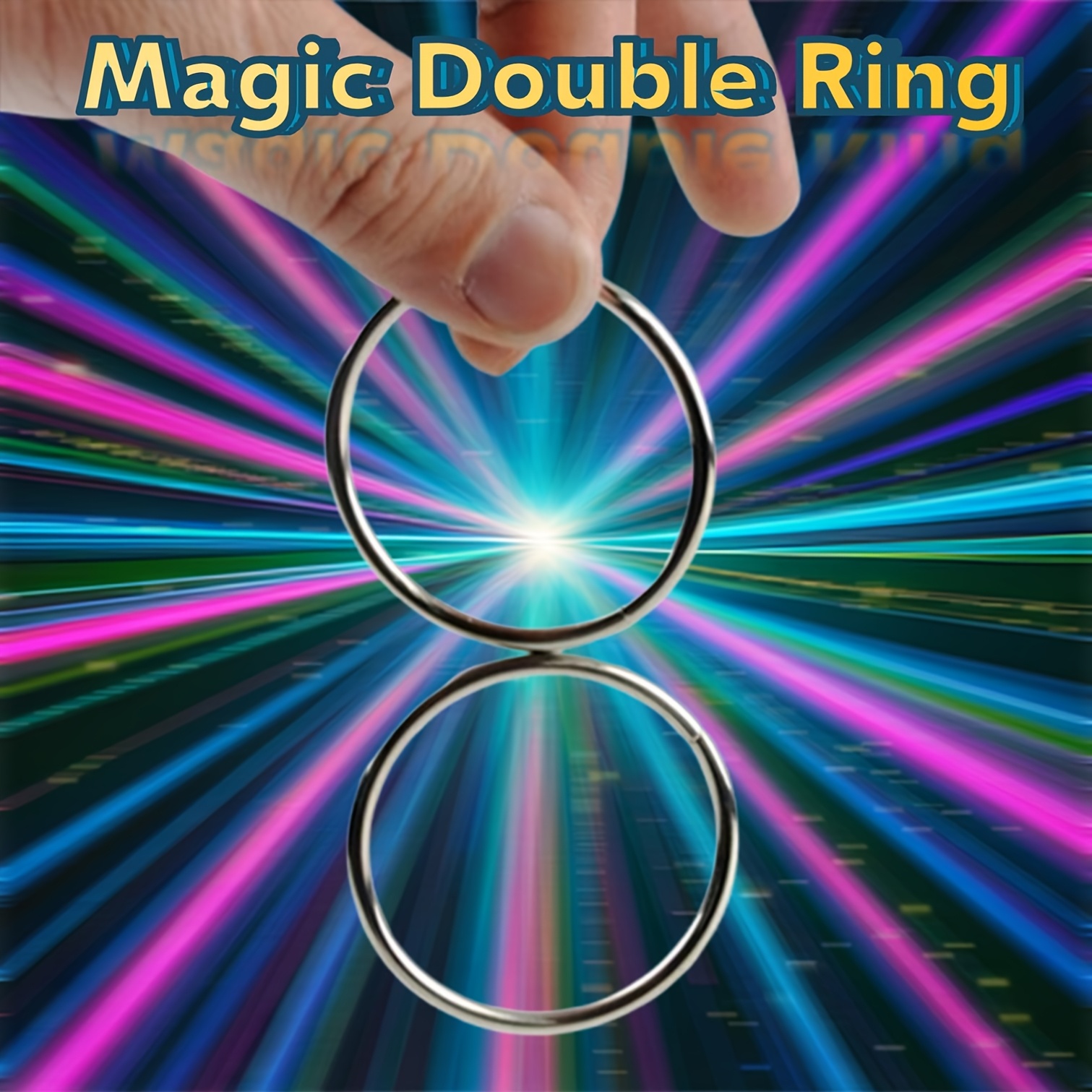 

Double Ring - Silvery Iron, Blowing & Rotating Trick For Performances