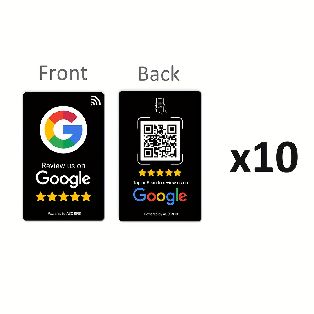 E-shop Social Media Integrationskarten für Unternehmen – NFC-Tap & QR-Code, Einfache Einrichtung mit Bewertungslink, ManaSynthetischer Edelstein,