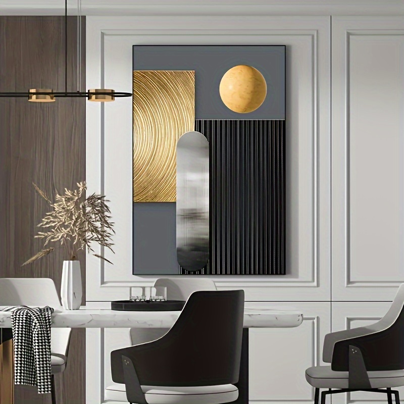 3pcs set of frameless abstract geometric canvas   prints modern decor for living room bedroom office details 3