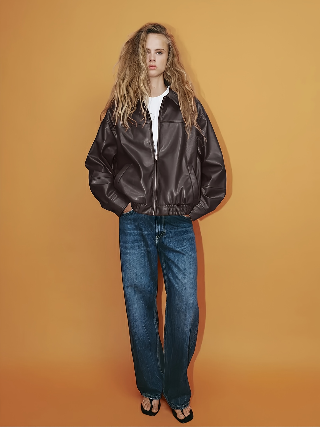 chaqueta bomber aftf mujer diseño asimétrico lavable Temu Uruguay