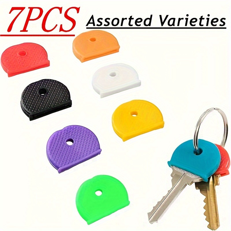 Colorful Cover Set - Elastic, Durable, Easy To Identify And Enhance Traction Protective Cover To Light Up Your Keys, Random