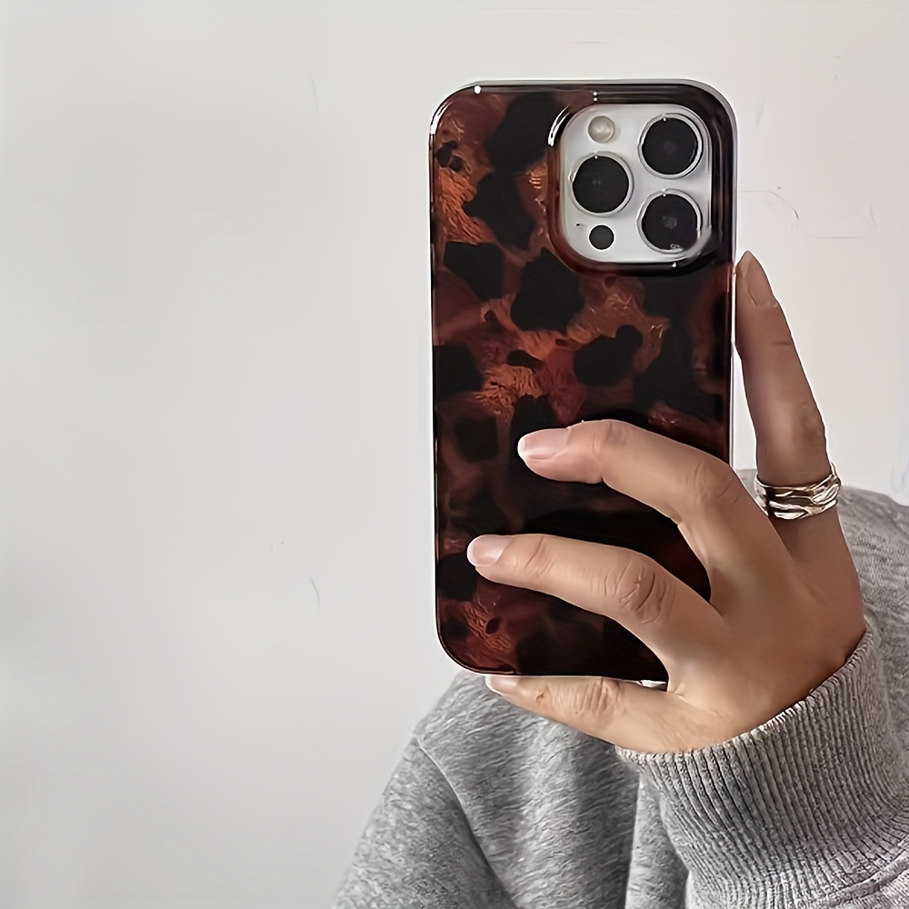 TEMU Phone Case - Premium Autumn Winter Gradient Amber Full Coverage Anti-drop Protective Soft Shell, Suitable For Iphone 18 Pro