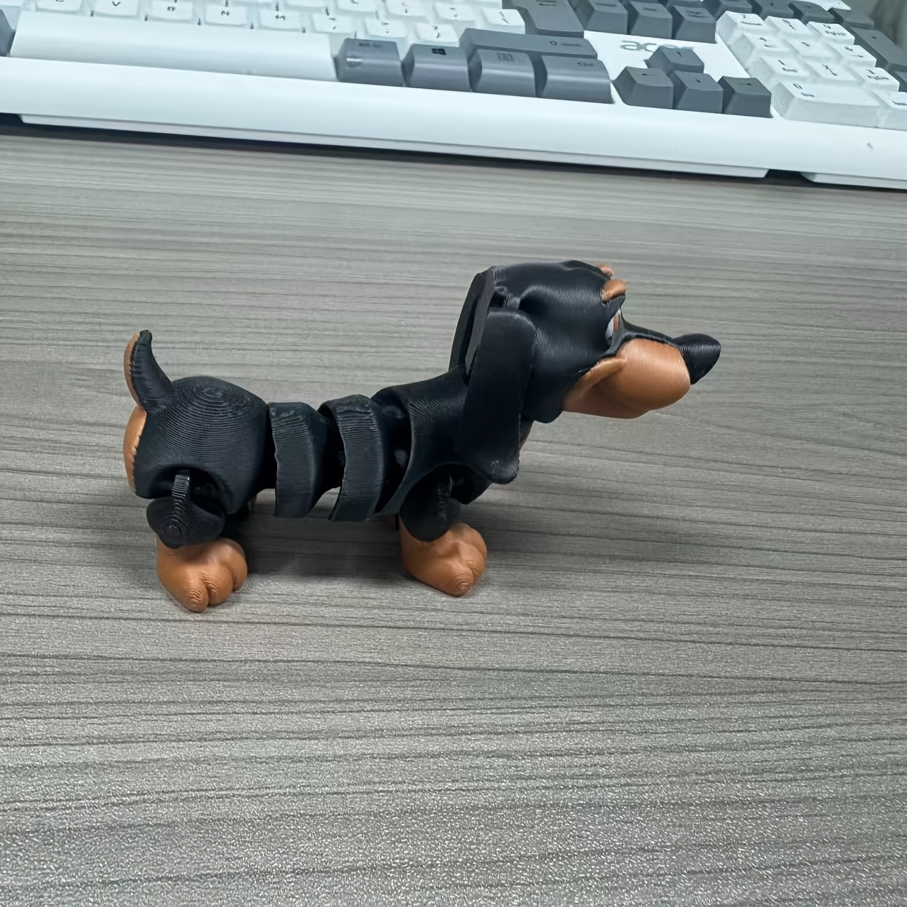 3d Printed Multi-jointed Poseable Dachshund Figurine - Realistic Moving & Legs Suitable For Collectors, Relax Toy, Poseable Dog Gift For &, Dachshund Lovers, Holiday Present