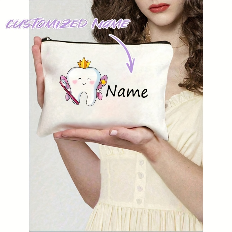TEMU Spazzolini da personalizzati con , borse da cartone animato con motivo a , beauty case da donna, borse da toilette da viaggio, borse per riporre