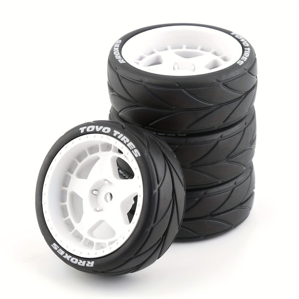 

Aiyihobby 1/10 Scale Rc Rally Car Tire & Wheel Set, 65mm Rubber Tires, 12mm Hex , Plastic Construction, For 14+ Years