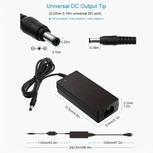 24v 3a 72w ac to adapter power converter ac 100v 240v to 24v 3 amp transformer 5 5x2 1mm output jack suitable for 5050 3528 led strip module lights cctv camera systems