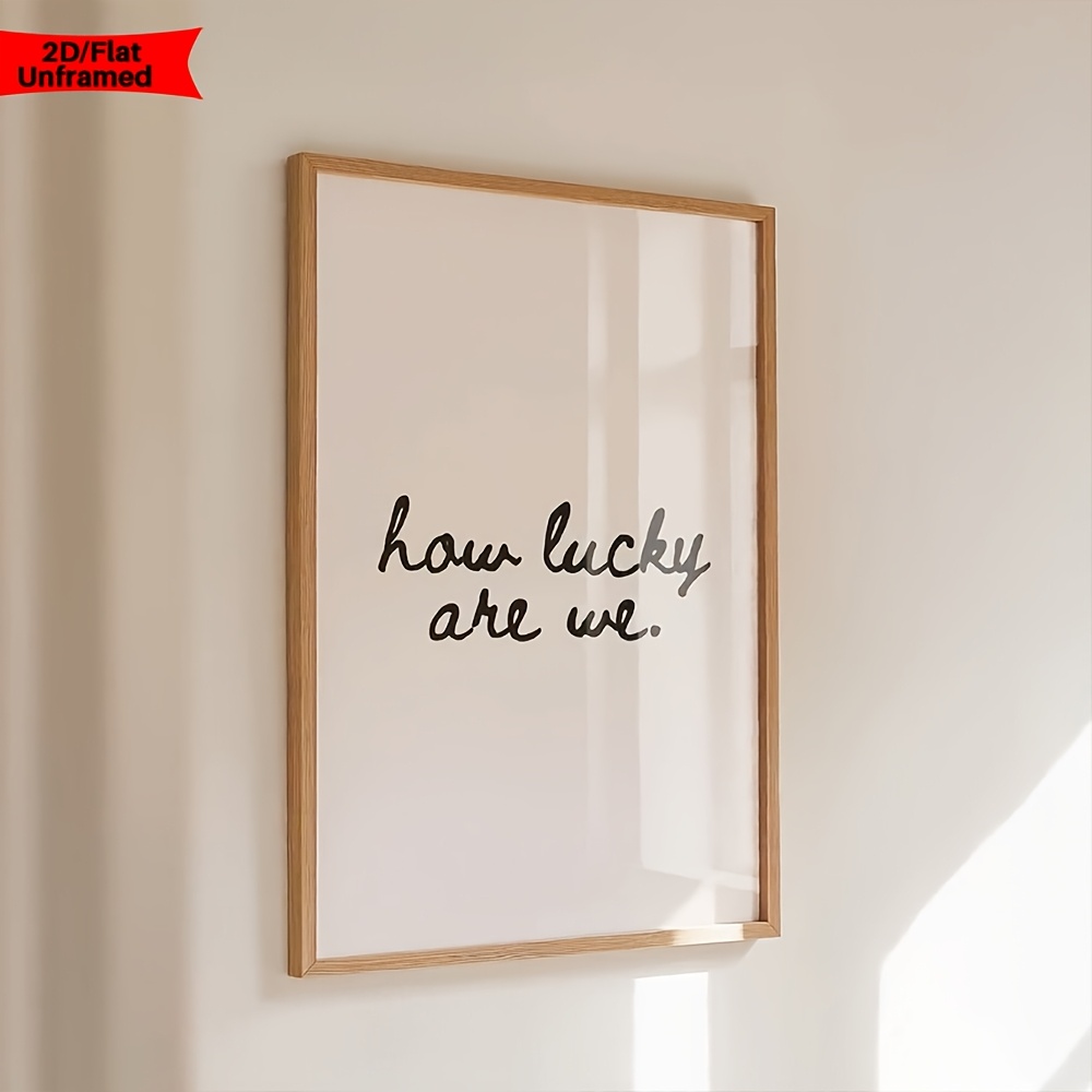TEMU 2d Flat, 2d Flat, 1pc, Wall Art, Vintage Poster, How Quote Art Print, Cream Slogan Canvas Painting, Bedroom Decor, Living Room Aesthetic Design,