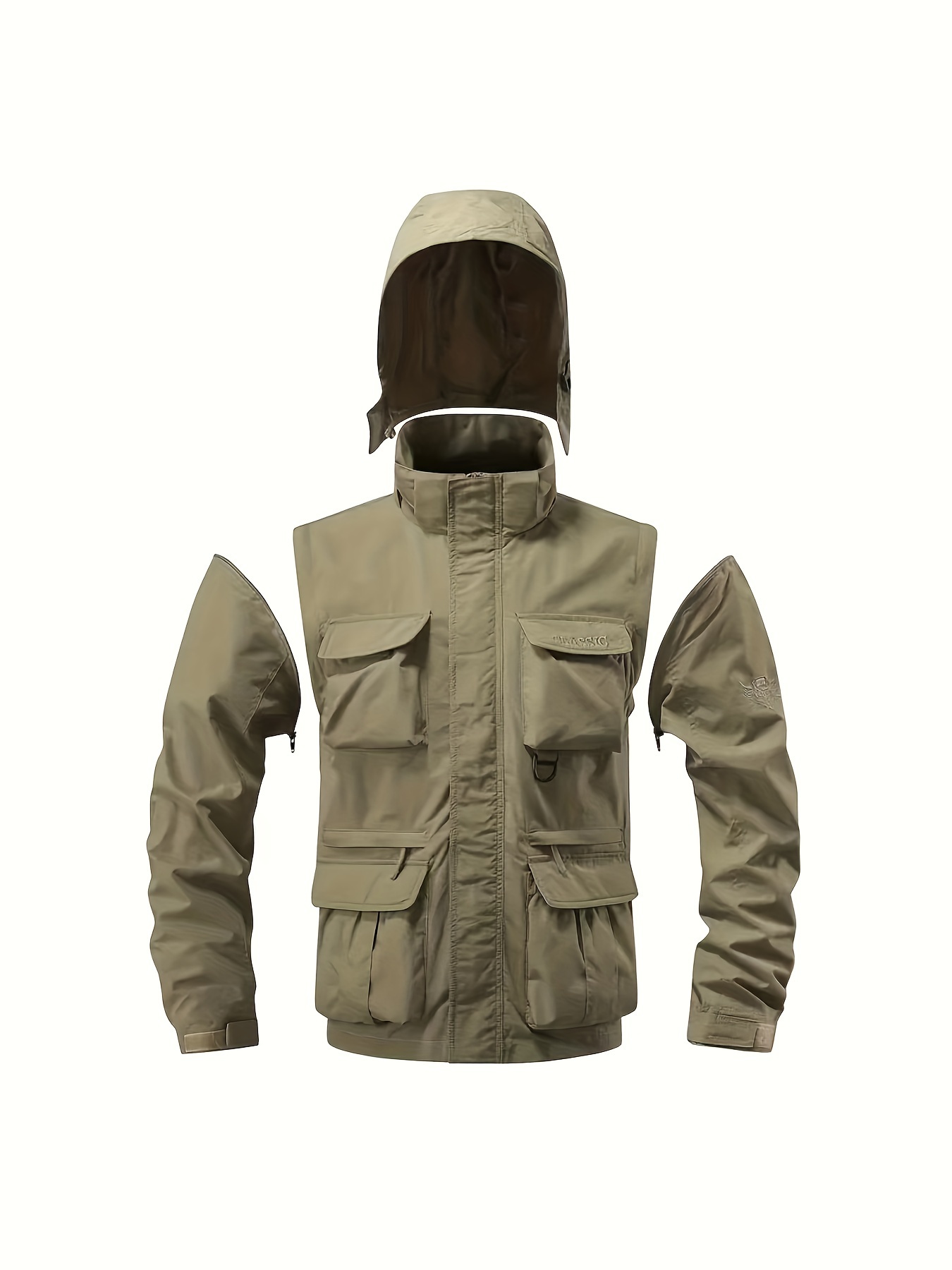 Travel Jacket With Pockets Multi Pocket Travel Coat Men's Outdoor