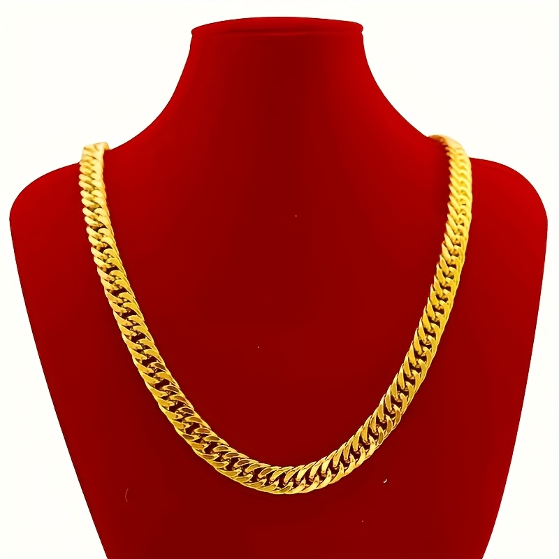 High-End Golden Necklace — Fashionable Gift for All