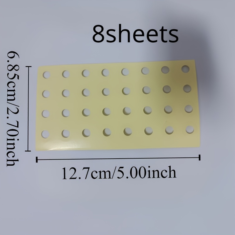 Image of 256pcs/8 Sheets Loose-leaf Hole Protection Stick Hand Bag Punch Dot Repair Hole Protection Stick Punch Repair Sticker Round