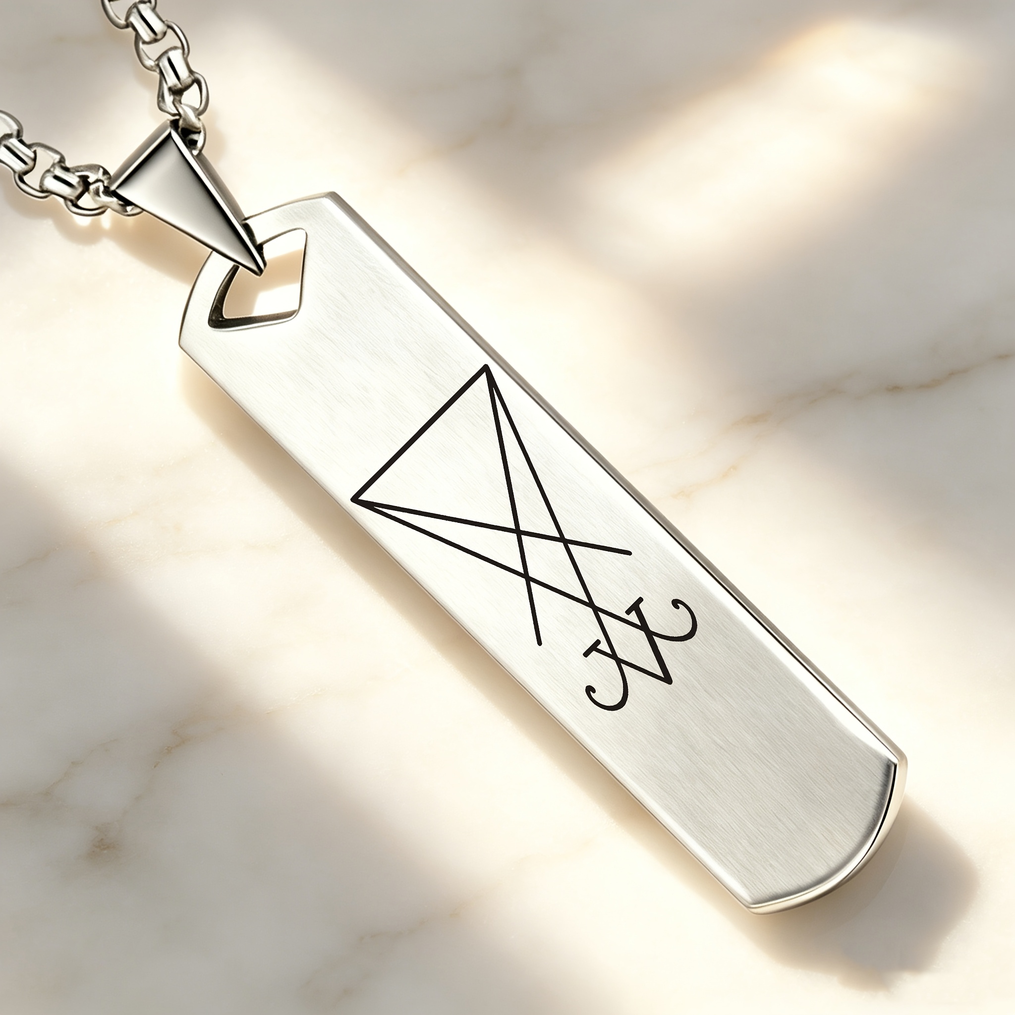 TEMU Symbol Pattern Pendant Necklace, A Simple And Trendy Accessory, Suitable For Daily Casual Or Fitness Wear, For Lovers On Holidays And Birthdays