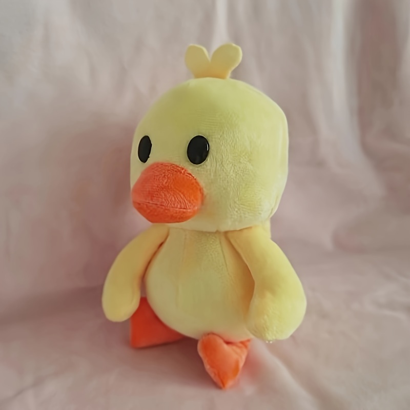 Fluffy Adorable Little Yellow Duck Plush Toy Dances In - Temu