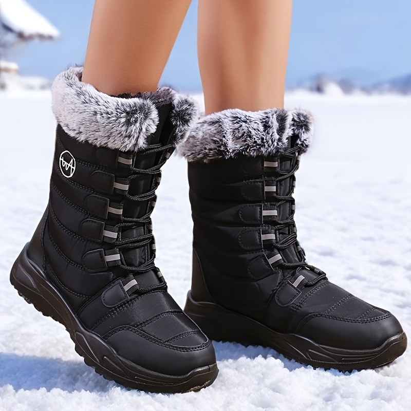 Leather Warmest Pac Boots Cold Weather Warmest Ladies Winter Boots